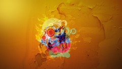 Yellow orange abstract