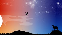 Yellow orange abstract