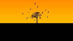 Yellow orange abstract Earth funny