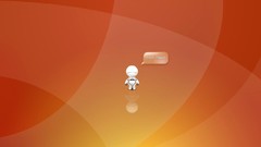 Yellow orange abstract funny