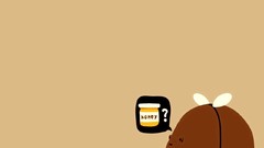 Yellow orange abstract funny