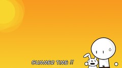 Yellow orange abstract funny