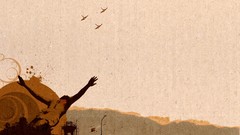 Yellow orange abstract funny