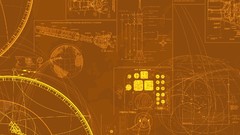 Yellow orange abstract funny