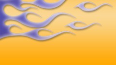 Yellow orange abstract funny