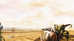 Yellow orange abstract funny