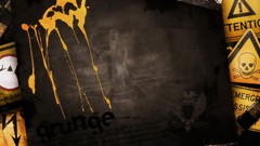 Yellow orange abstract funny