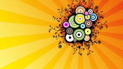 Yellow orange abstract funny