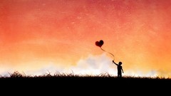 Yellow orange abstract funny