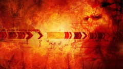 Yellow orange abstract funny