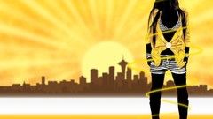 Yellow orange abstract funny