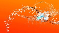 Yellow orange abstract funny