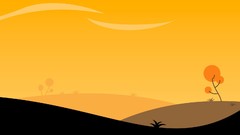 Yellow orange abstract funny