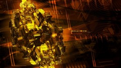 Yellow orange abstract funny