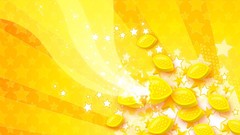 Yellow orange abstract funny