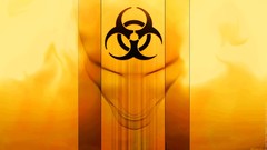 Yellow orange abstract funny