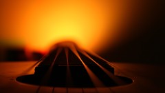 Yellow orange abstract guitars