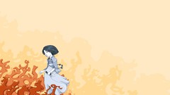 Yellow orange abstract jelly Garden funny