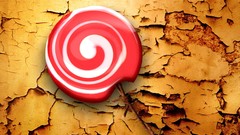 Yellow orange abstract sugar