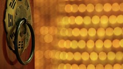 Yellow orange China abstract