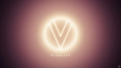 Yellow pink light circles minimalistic