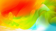 Yellow red abstract multicolor