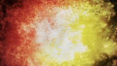 Yellow red abstract yin-yang