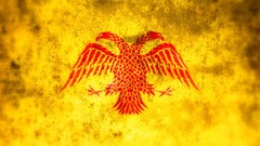 Yellow red Flags empire serbia Serbian Empire Flag