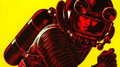 Yellow retro astronauts