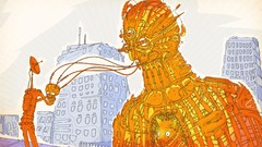 Yellow Robots artwork Matei Apostolescu