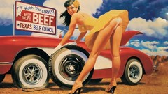 Yellow roses Texas Yellow Rose deserts pinups Greg Hildebrandt 