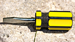 Yellow screwdriver high