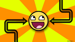 Yellow smiley face Awesome