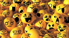 Yellow smiley funny fun