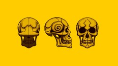 Yellow spirals skulls