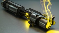 Yellow star wars lightsabers artwork
