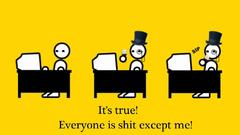 Yellow text funny Zero