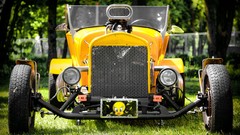 Yellow tuning cars roads transportation headlights vehicles hot 
