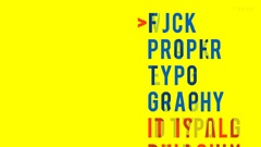 Yellow Typography