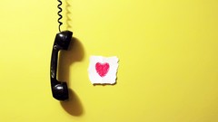 Yellow wall love old Hearts phones