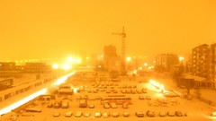 Yellow winter outer space