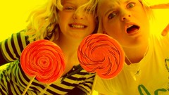 Yellow woman Candies young sister