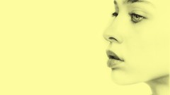 Yellow woman faces monochrome Fiona Apple