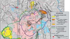 Yellowstone caldera Map high