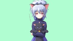 Yin darker than black animal ears Simple Background Mao (Darker 