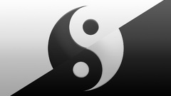 Yin yang signs abstract