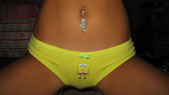 Young jailbait pierced navel