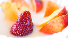 Yummy strawberry milk delicious