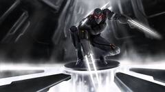 Zed League of Legends video games artwork red eyes glowing eyes