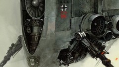 Zeppelin military German deviantart artwork fantasy art